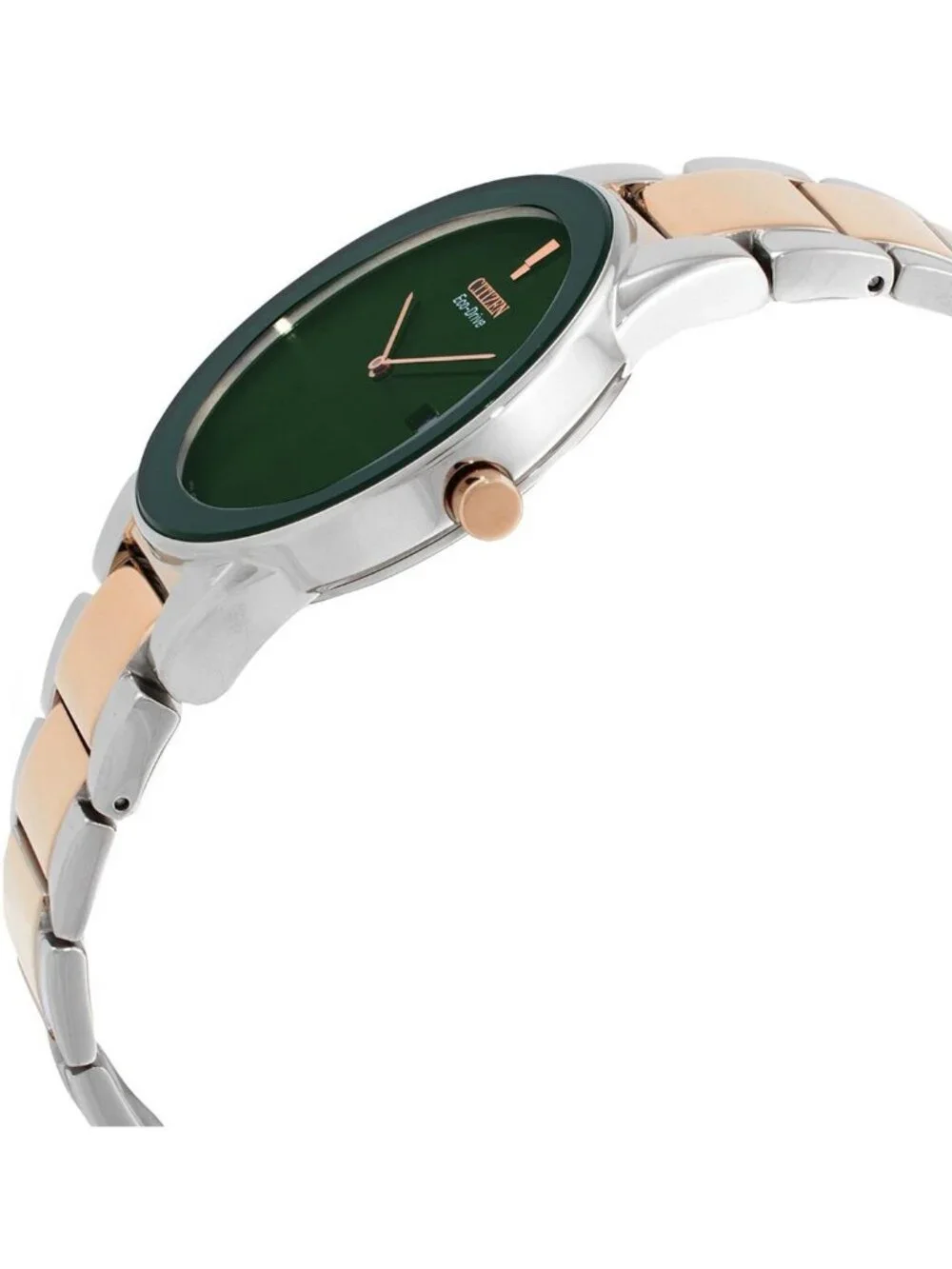 NWT Citizen Eco-Drive Green Dial Two-Tone Men's Watch